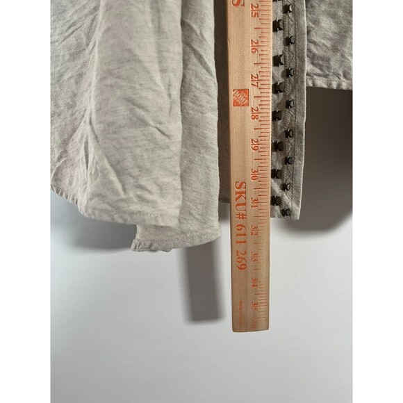 Catherines Linen Blend Cardigan Open Front Size 2x 22/24W Neutral Layers Office - Picture 4 of 7